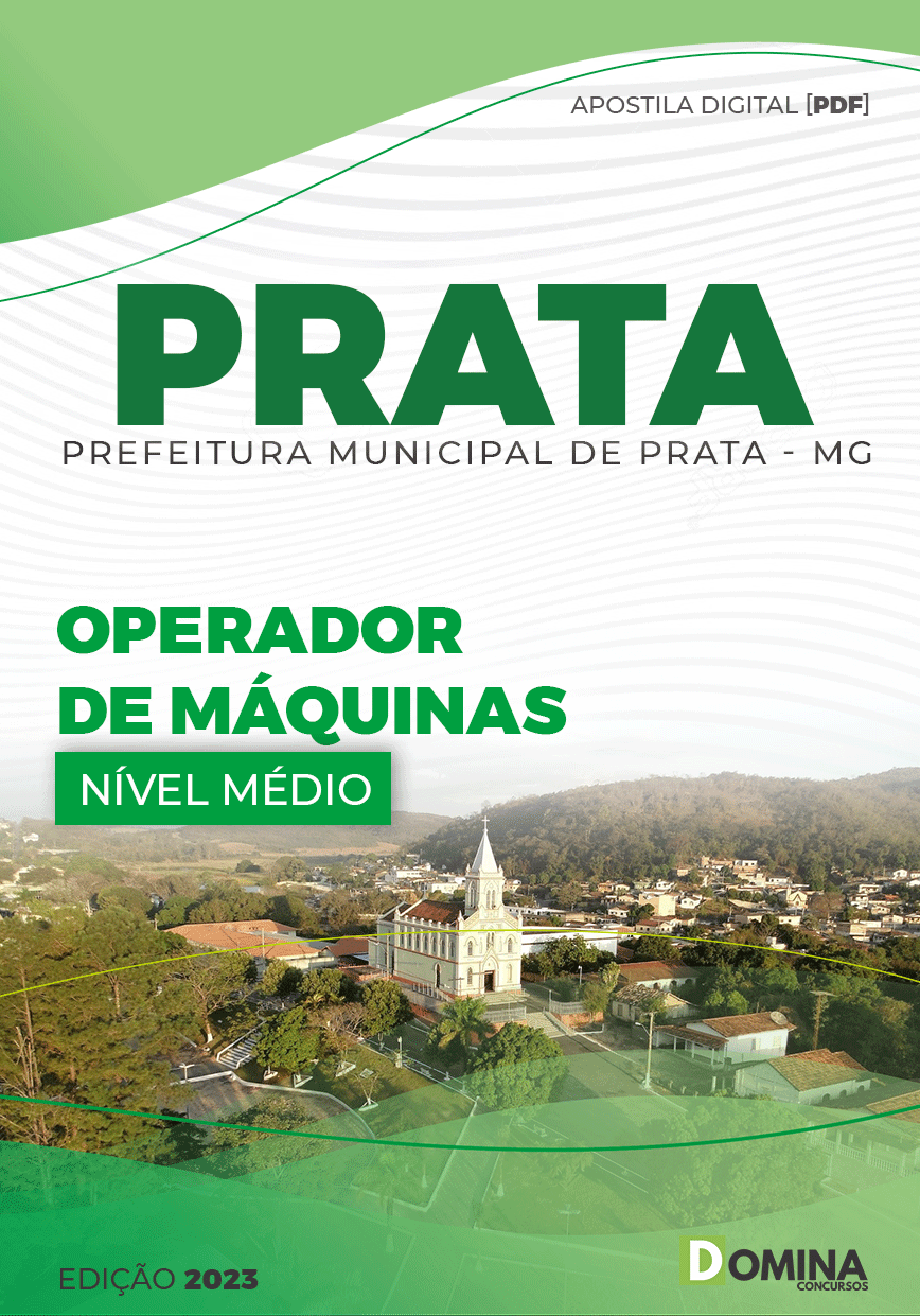Apostila Digital Pref Prata MG 2023 Operador Máquinas