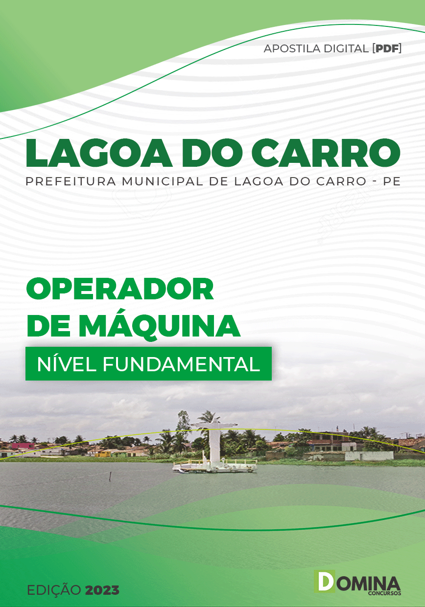Apostila Pref Lagoa Carro PE 2023 Operador Máquinas