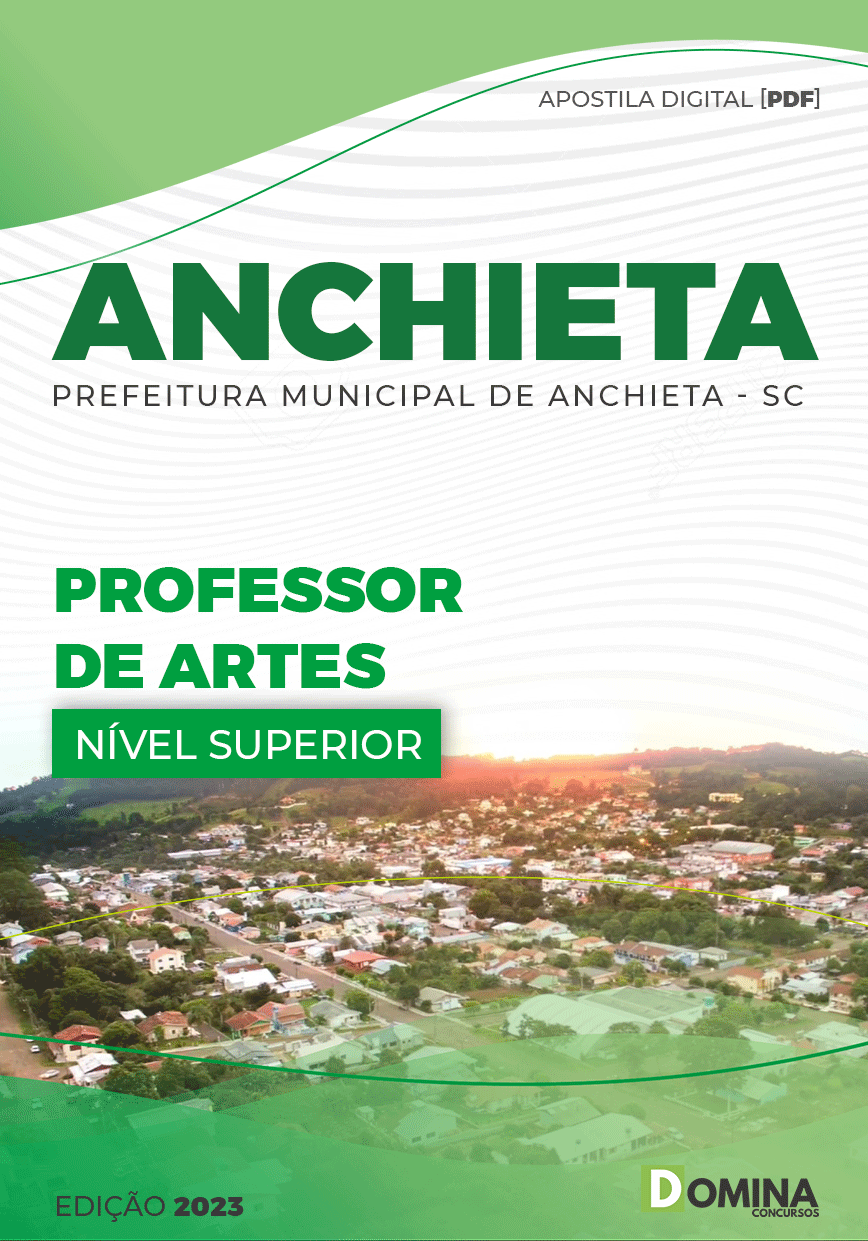 Apostila Digital Pref Anchieta SC 2023 Professor Artes