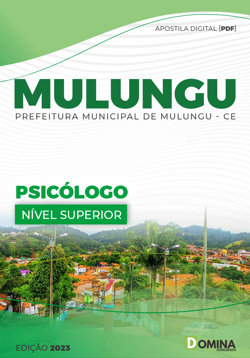 Apostila Concurso Pref Mulungu CE 2023 Psicólogo