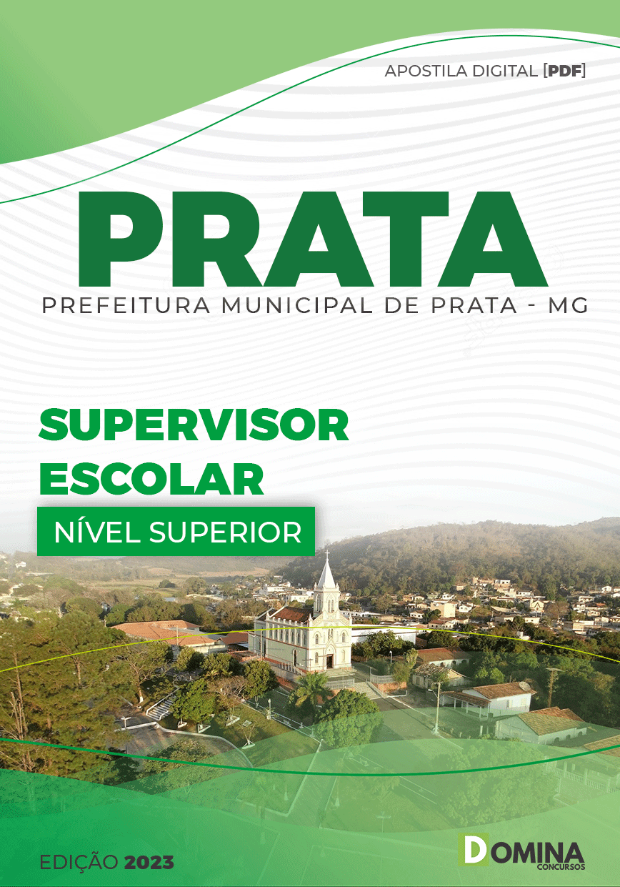 Apostila Digital Pref Prata MG 2023 Supervisor Escolar