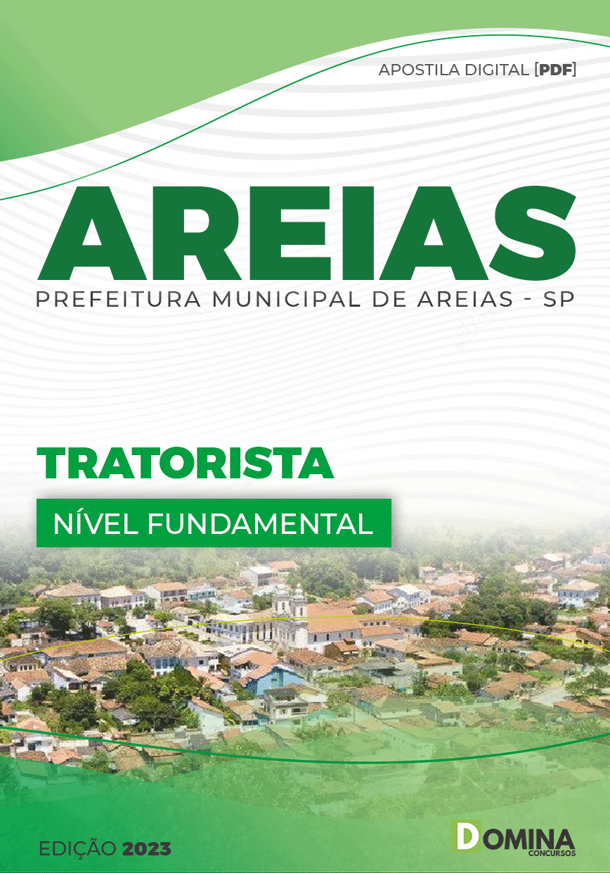 Apostila Digital Concurso Pref Areias SP 2023 Tratorista
