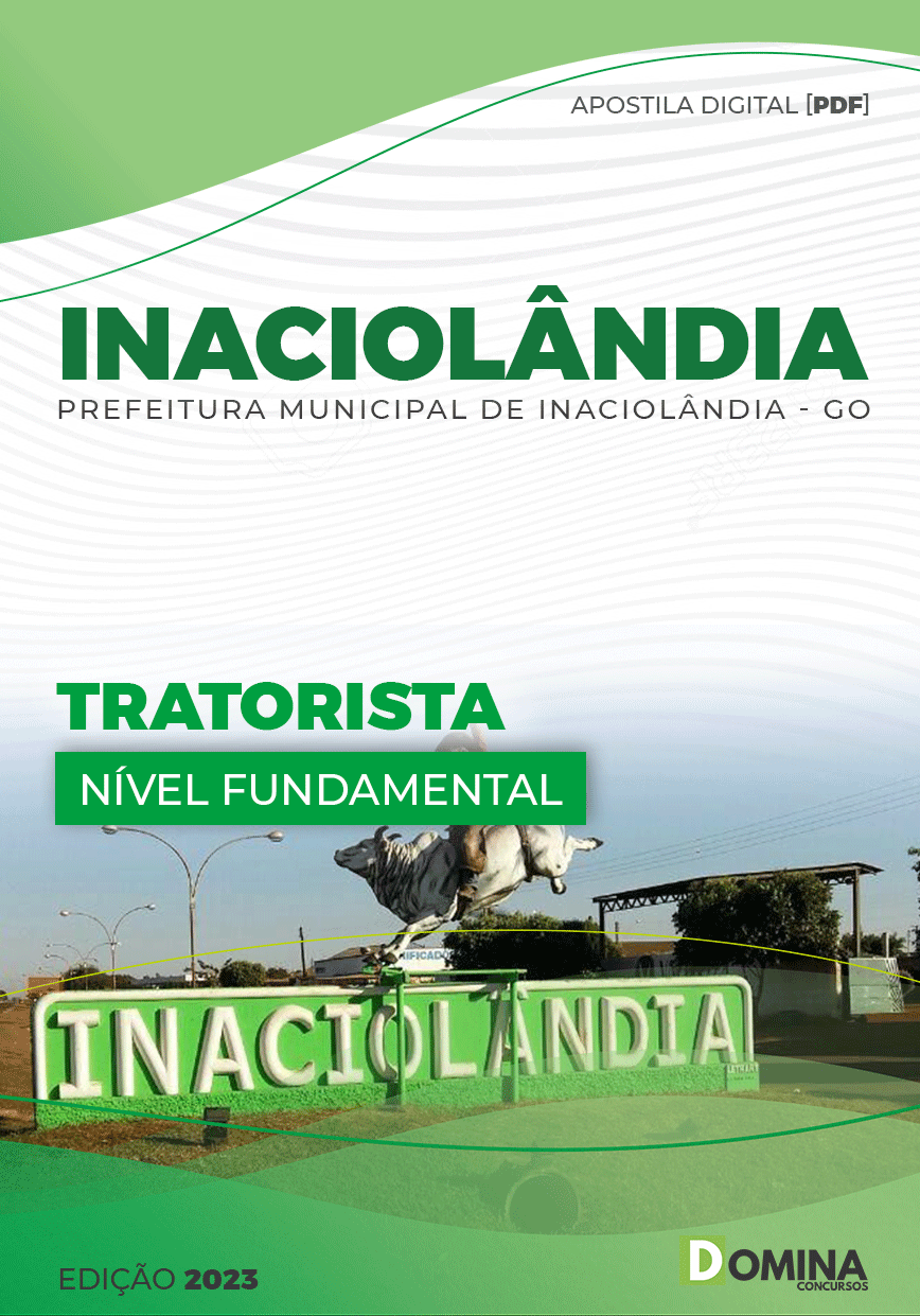 Apostila Digital Pref Inaciolândia GO 2023 Tratorista