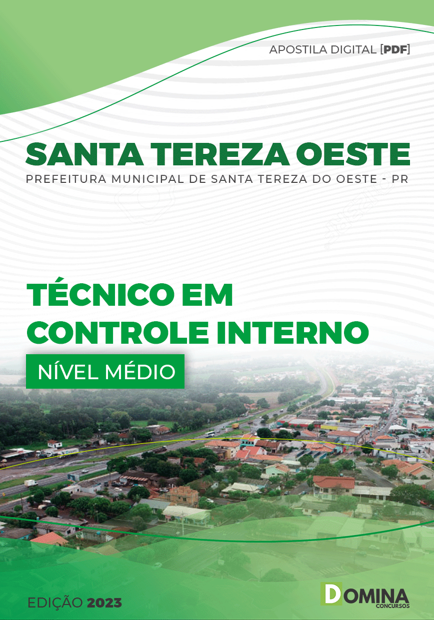Apostila Pref Santa Tereza Oeste PR 2023 Técnico Controle Interno