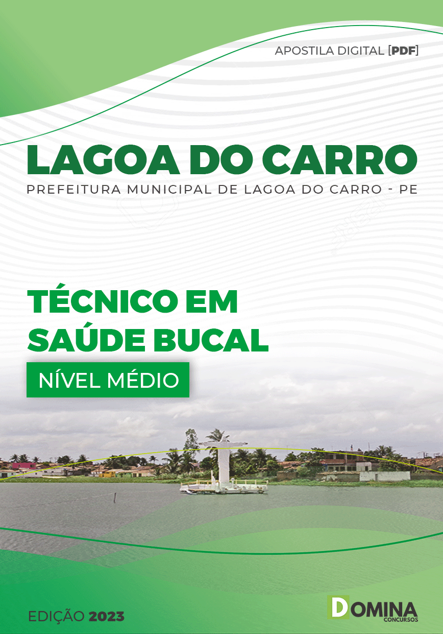 Apostila Pref Lagoa Carro PE 2023 Técnico Saúde Bucal