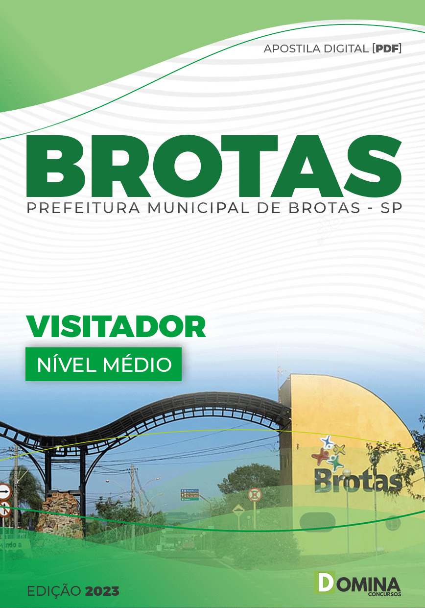 Apostila Digital Concurso Pref Brotas SP 2023 Visitador