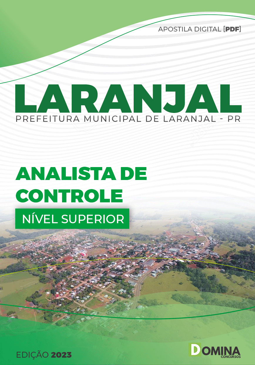 Apostila Concurso Pref Laranjal PR 2023 Analista Controle