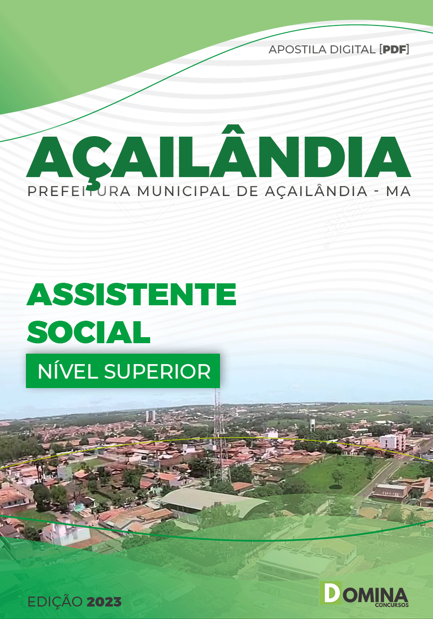 Apostila Digital Pref Açailândia MA 2023 Assistente Social