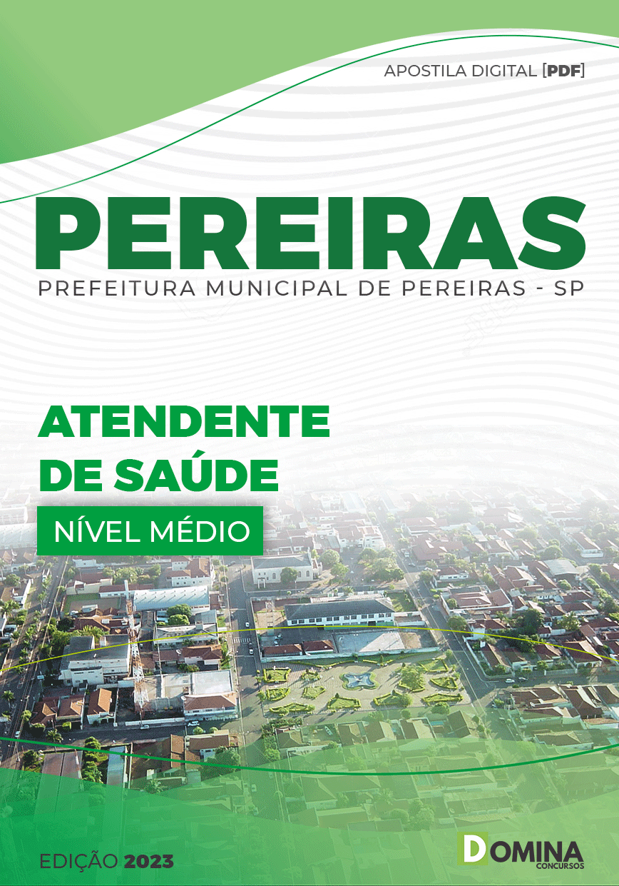 Apostila Concurso Pref Pereiras SP 2023 Atendente Saúde