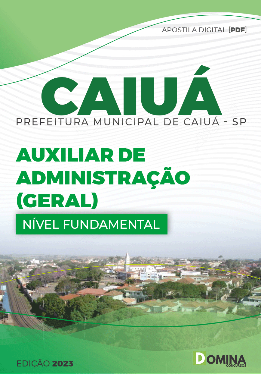 Apostila Concurso Pref Caiuá SP 2023 Auxiliar Administração