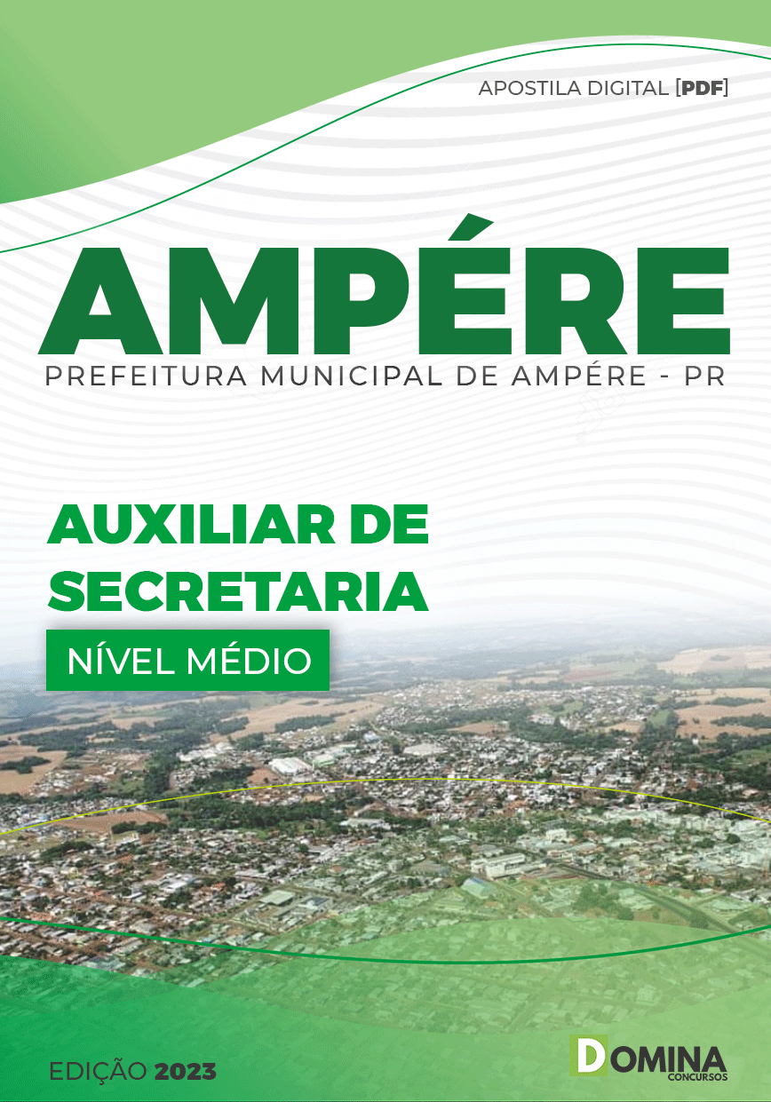 Apostila Concurso Pref Ampére PR 2023 Auxiliar Secretaria
