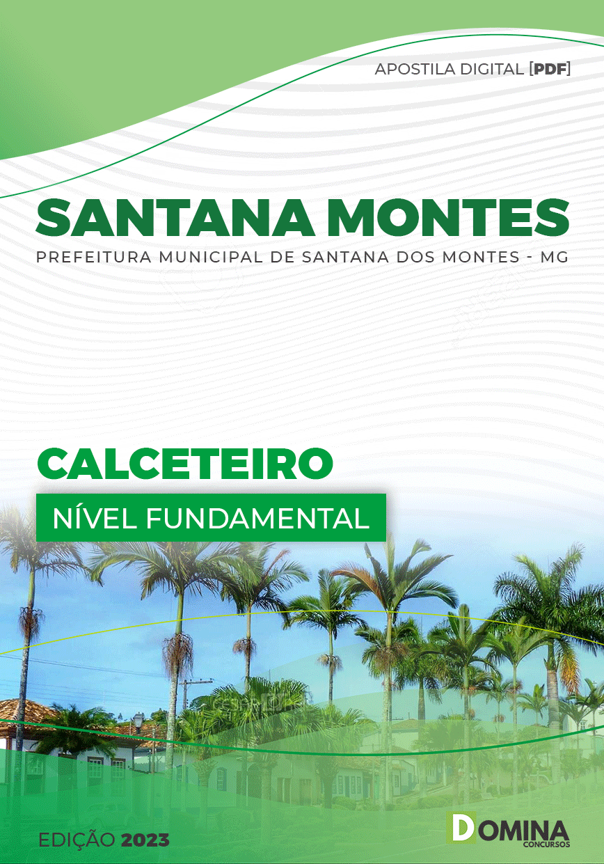 Apostila Pref Santana Montes MG 2023 Calceteiro