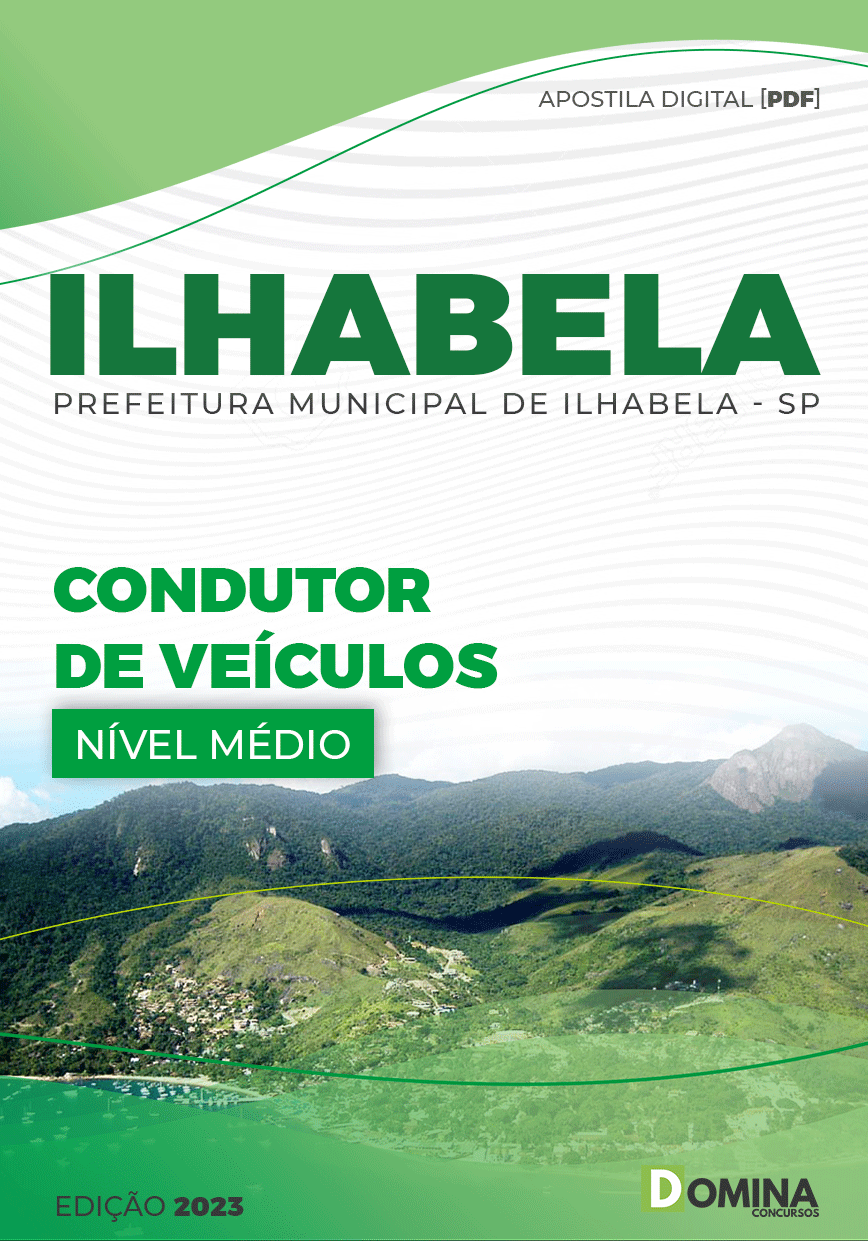 Apostila Digital Pref Ilhabela SP 2023 Condutor Veículos