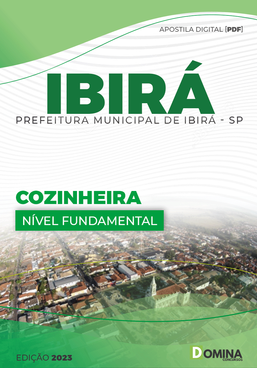 Apostila Digital Concurso Pref Ibirá SP 2023 Cozinheira