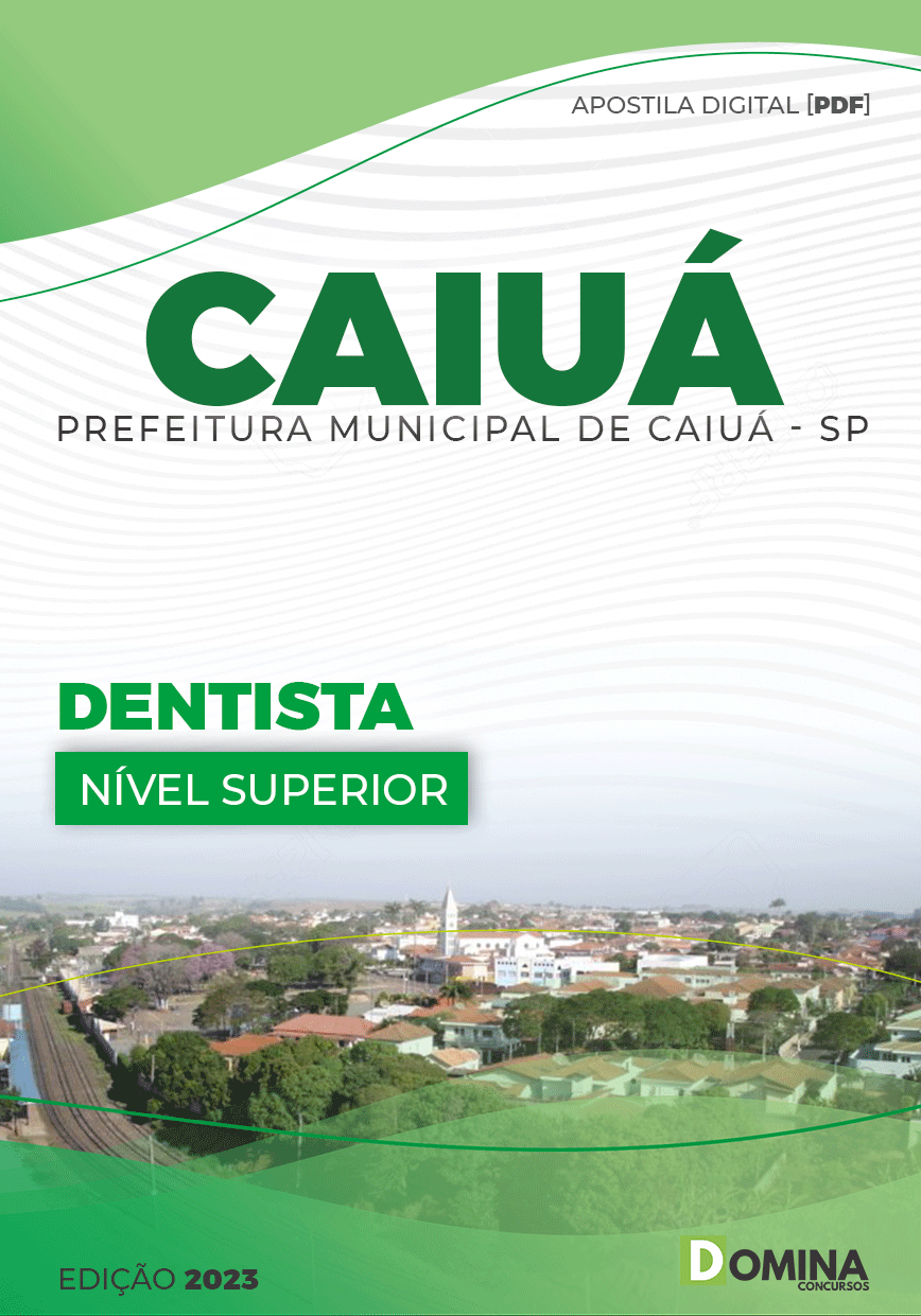 Apostila Digital Concurso Pref Caiuá SP 2023 Dentista