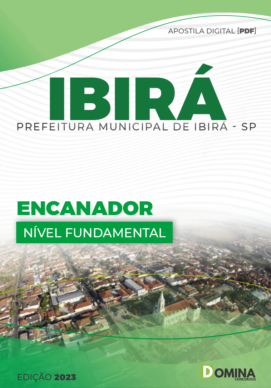 Apostila Digital Concurso Pref Ibirá SP 2023 Encanador
