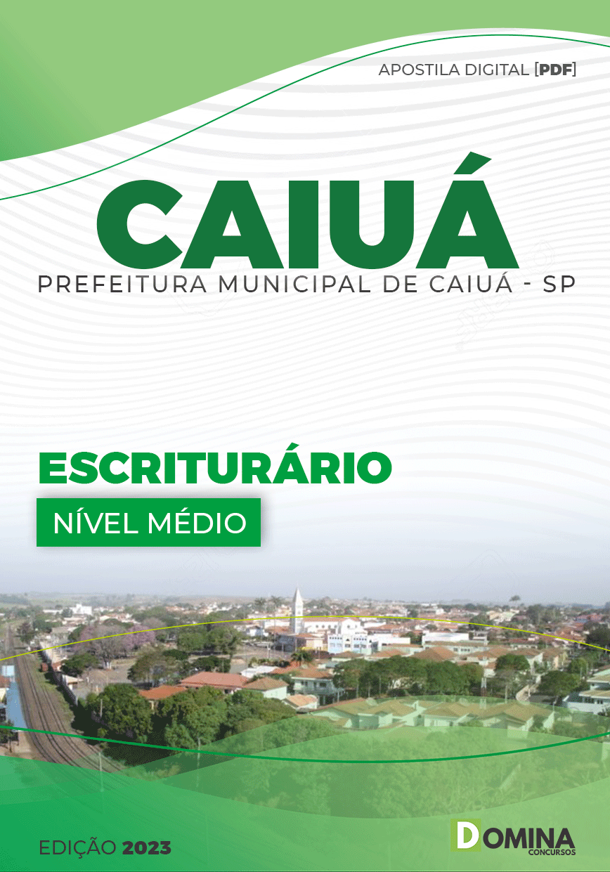 Apostila Concurso Pref Caiuá SP 2023 Escriturário