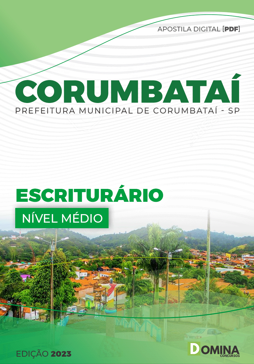 Apostila Digital Pref Corumbataí SP 2023 Escriturário