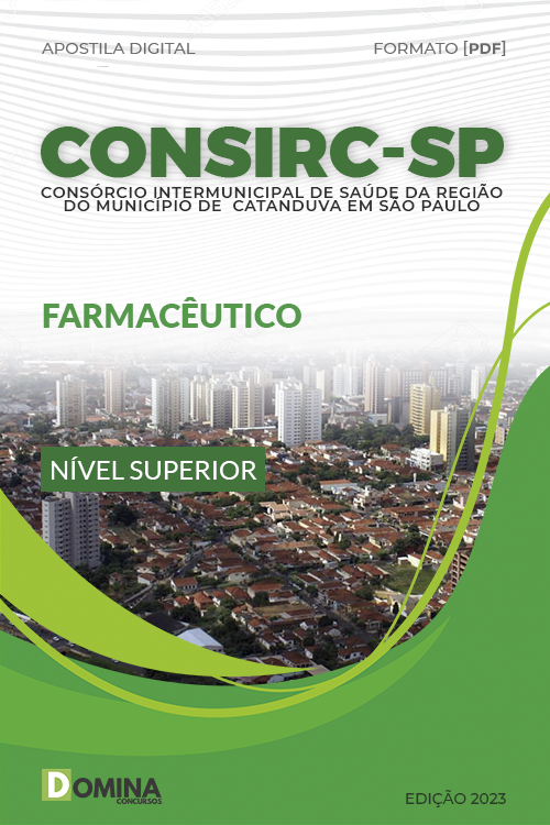 Apostila Concurso CONSIRC SP 2023 Farmacêutico