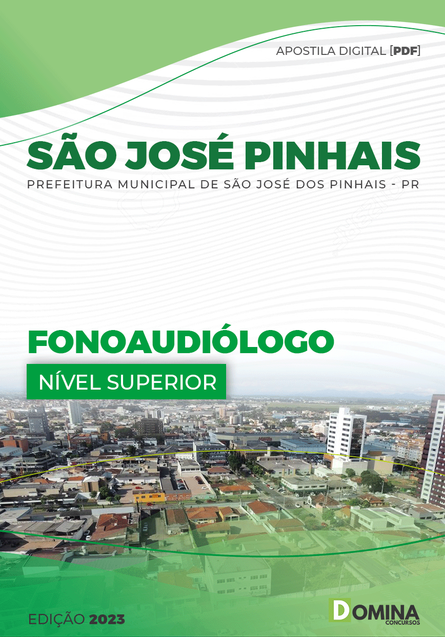 Apostila Pref São José Pinhais PR 2023 Fonoaudiólogo