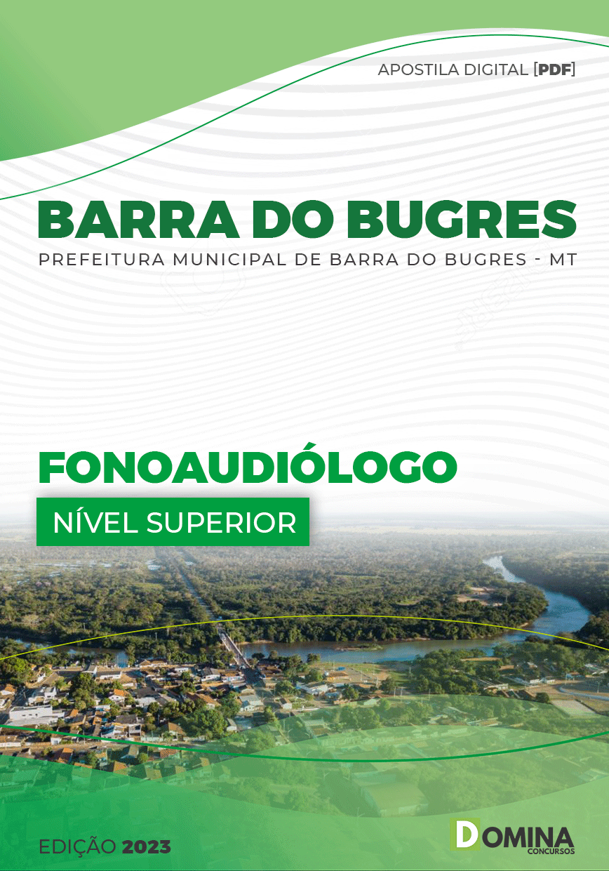 Apostila Pref Barra Bugres MT 2023 Fonoaudiólogo