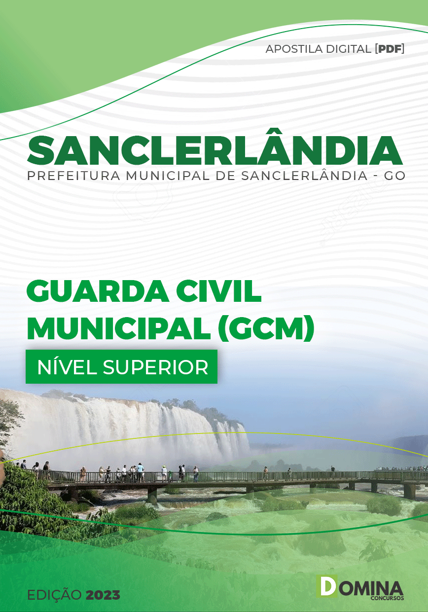 Apostila Pref Sanclerlândia GO 2023 Guarda Civil Municipal