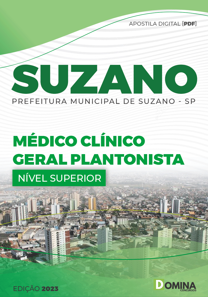 Apostila Pref Suzano SP 2023 Médico Clínico Geral Plantonista
