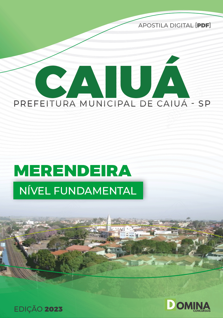 Apostila Concurso Pref Caiuá SP 2023 Merendeira