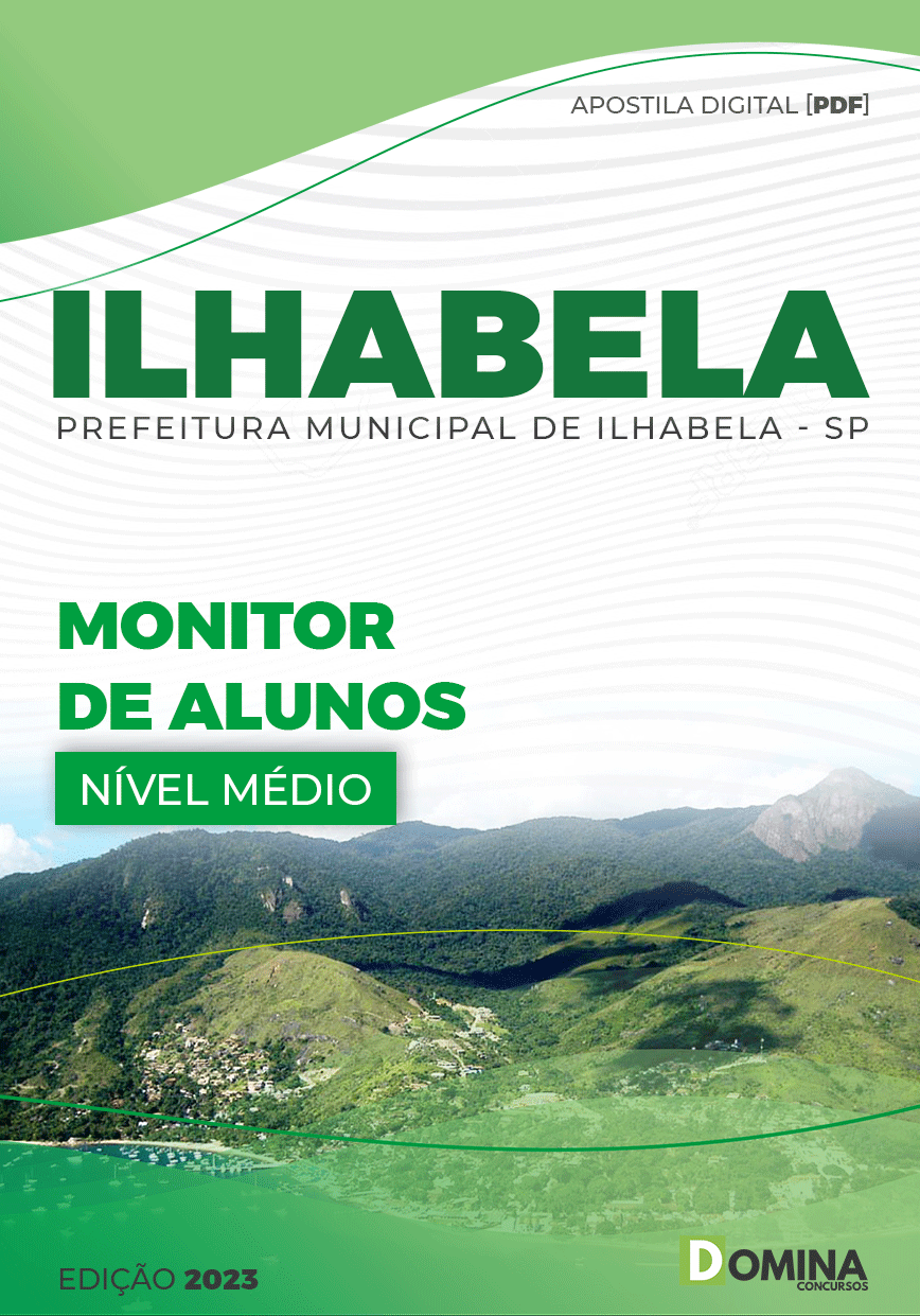 Apostila Digital Pref Ilhabela SP 2023 Monitor Alunos