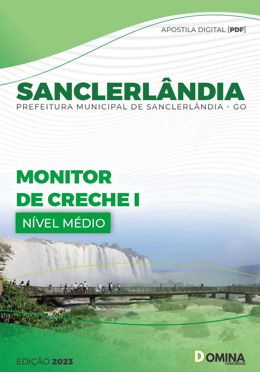 Apostila Pref Sanclerlândia GO 2023 Monitor Creche I