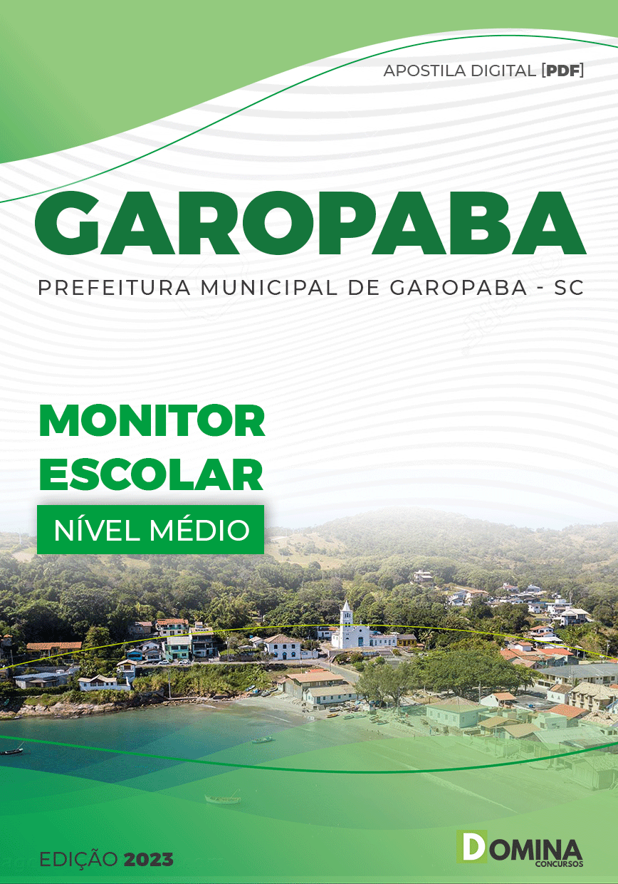 Apostila Concurso Pref Garopaba SC 2023 Monitor Escolar