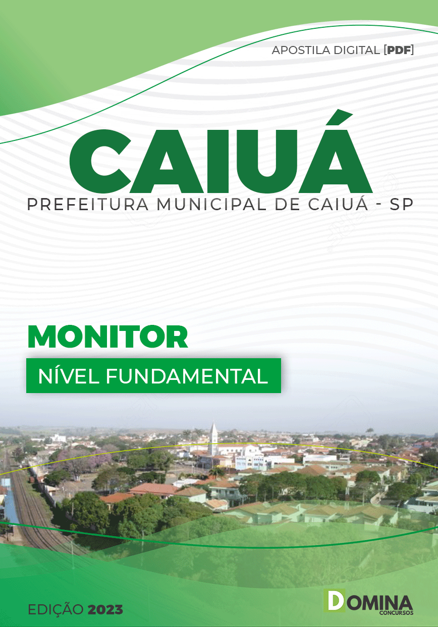Apostila Digital Concurso Pref Caiuá SP 2023 Monitor
