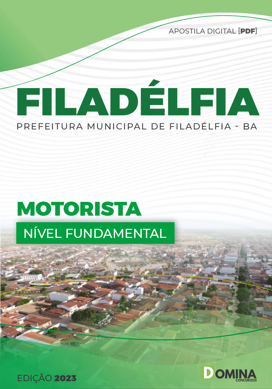 Apostila Concurso Pref Filadélfia BA 2023 Motorista