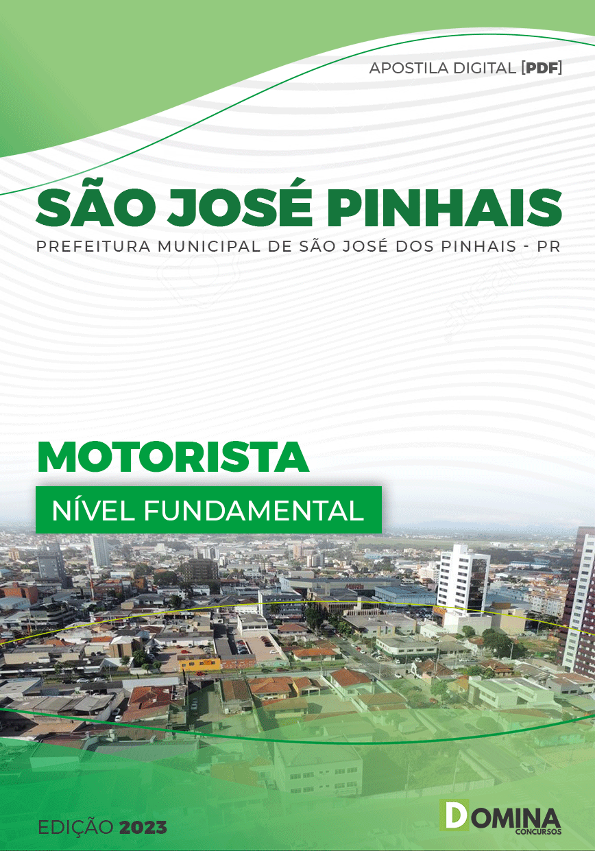Apostila Digital Pref São José Pinhais PR 2023 Motorista