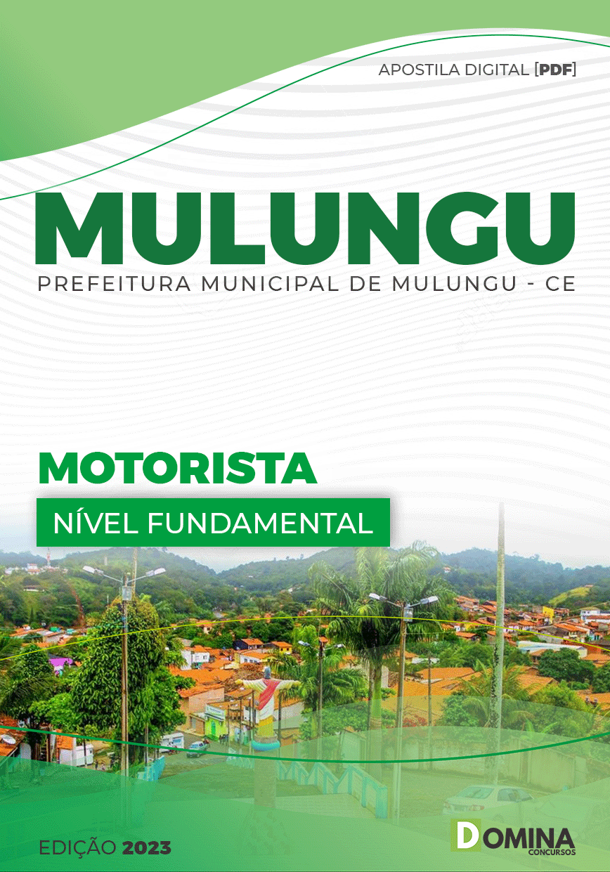 Apostila Concurso Pref Mulungu CE 2023 Motorista