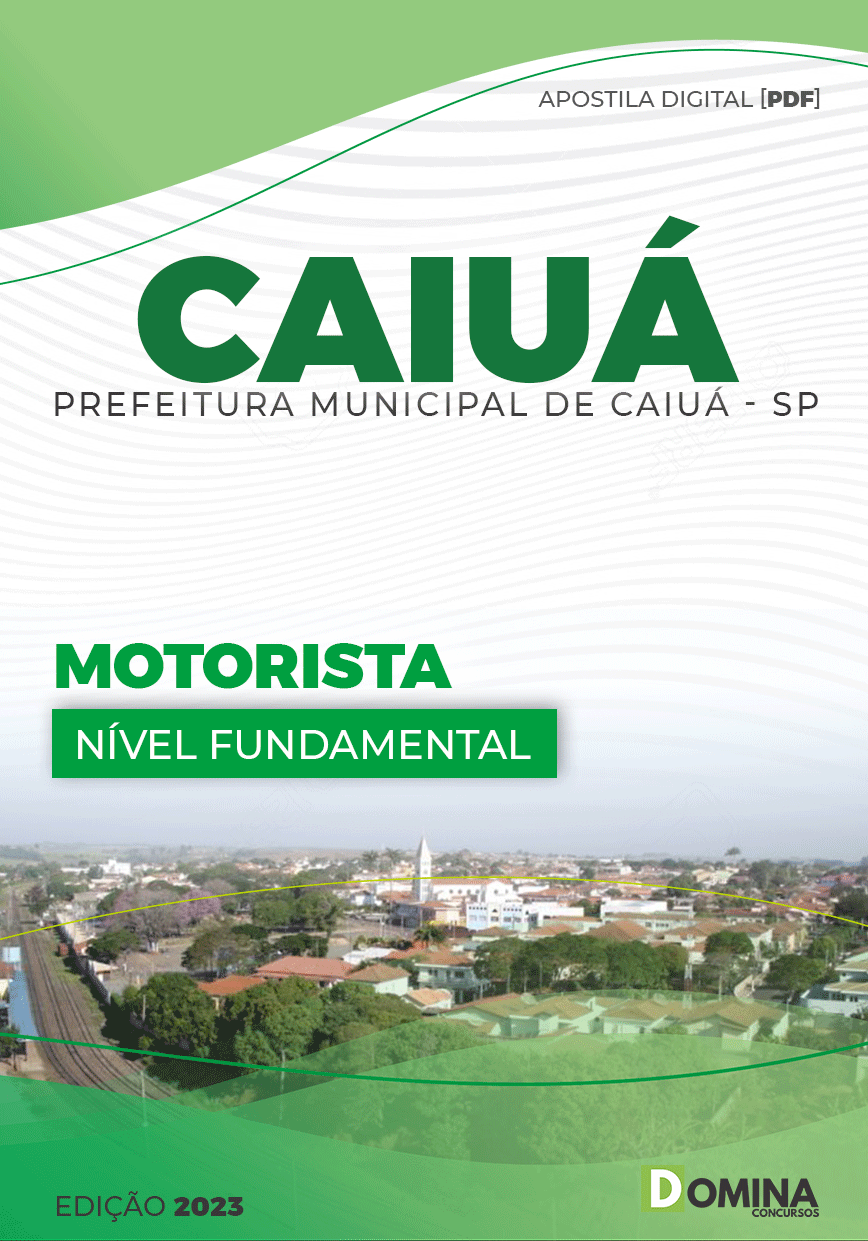Apostila Digital Concurso Pref Caiuá SP 2023 Motorista