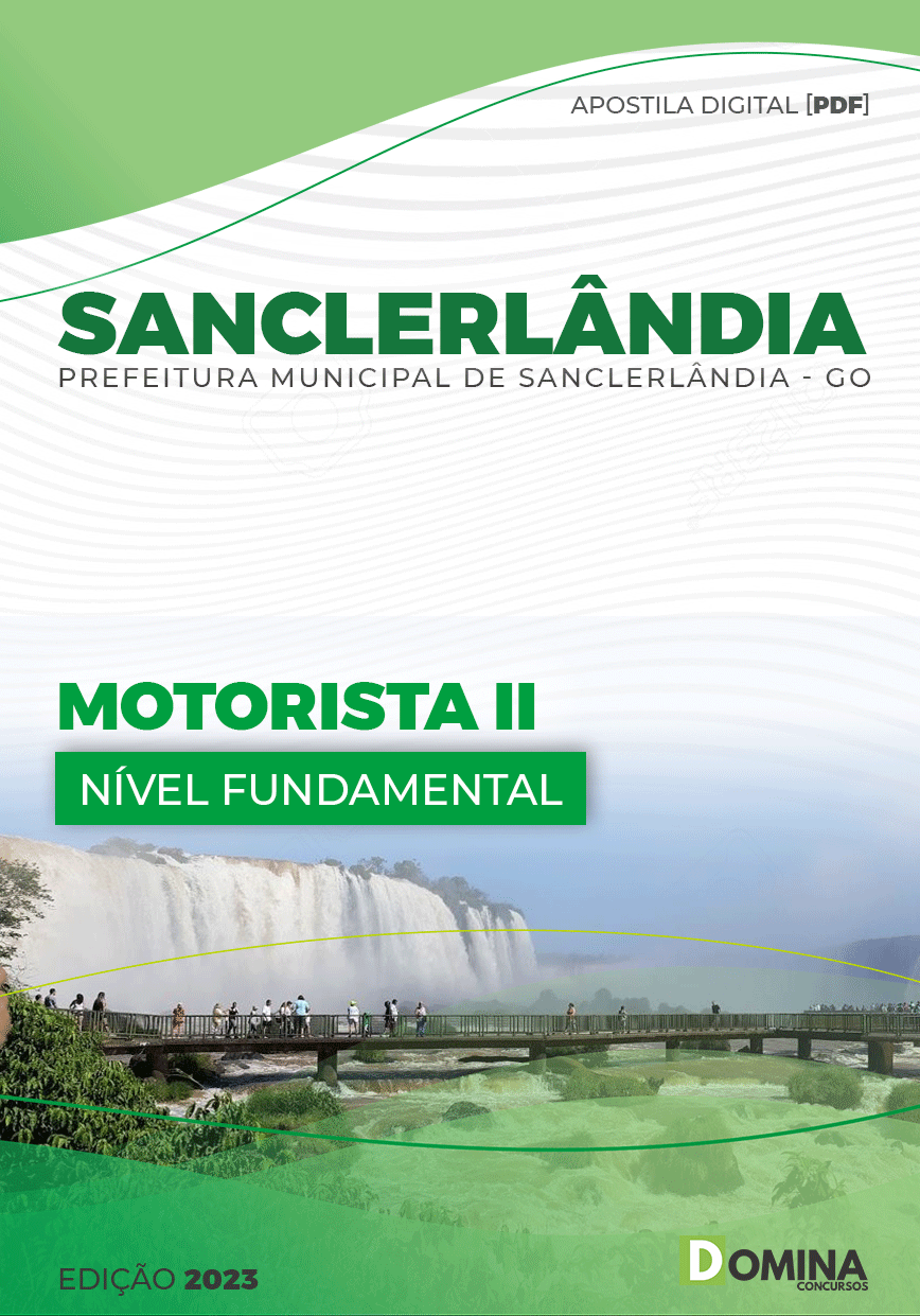 Apostila Digital Pref Sanclerlândia GO 2023 Motorista II