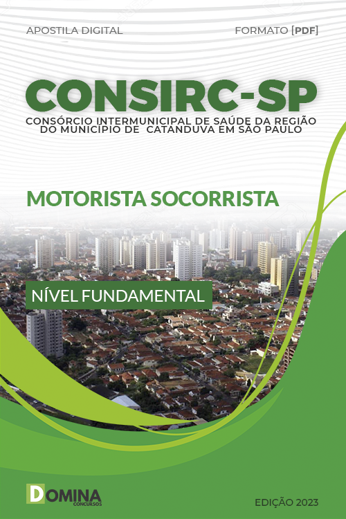 Apostila Digital CONSIRC SP 2023 Motorista Socorrista