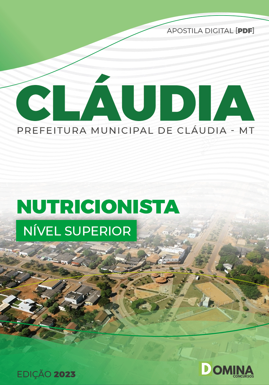 Apostila Digital Pref Cláudia MT 2023 Nutricionista