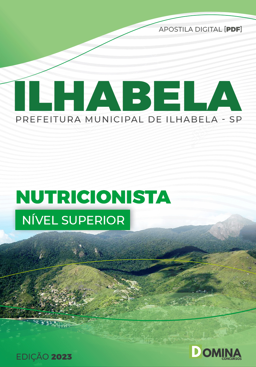 Apostila Digital Pref Ilhabela SP 2023 Nutricionista