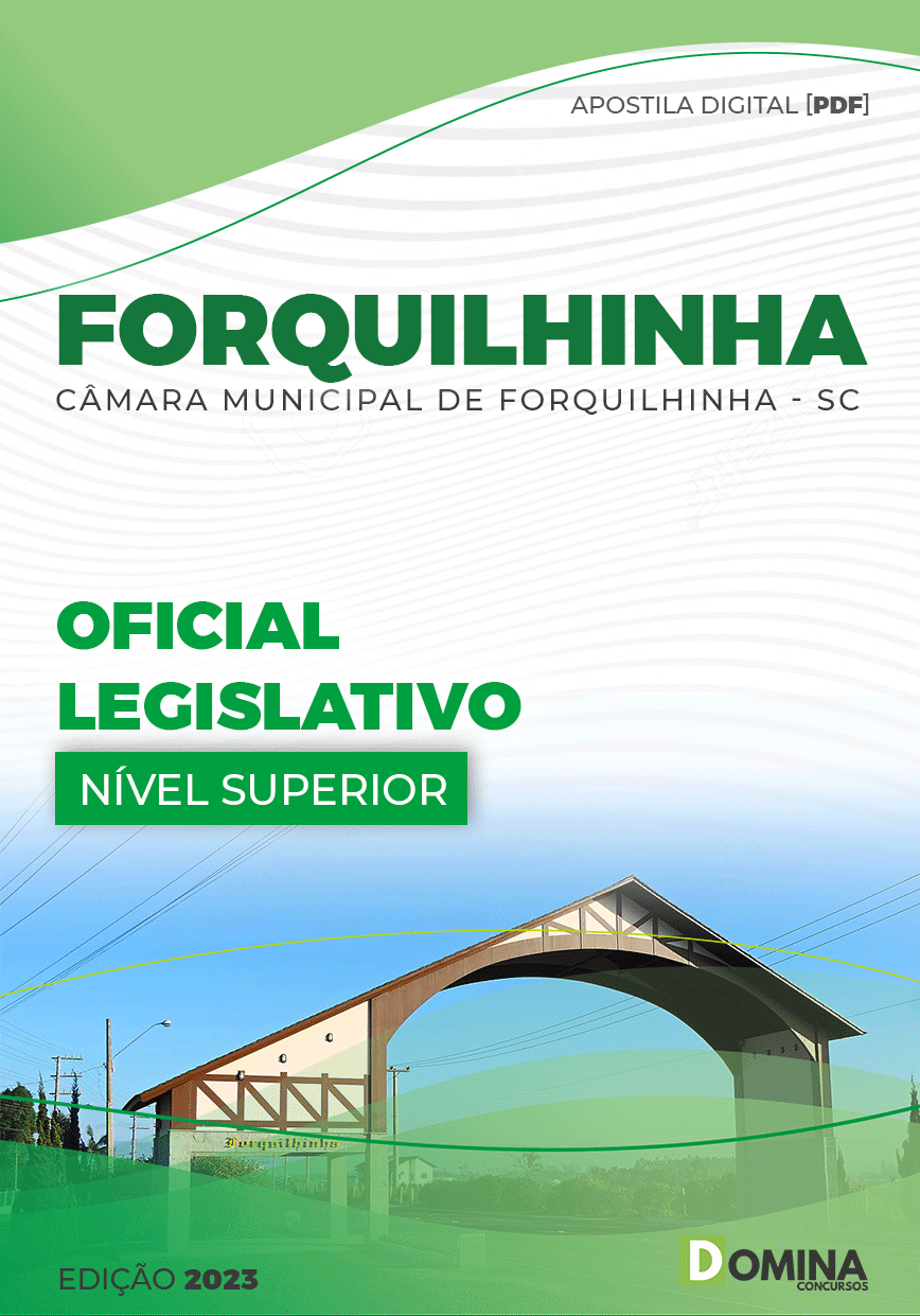 Apostila Câmara Forquilinha SC 2023 Oficial Legislativo