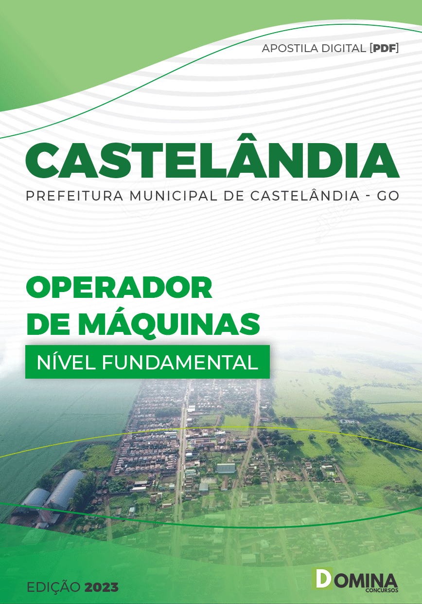 Apostila Pref Castelândia GO 2023 Operador Máquinas