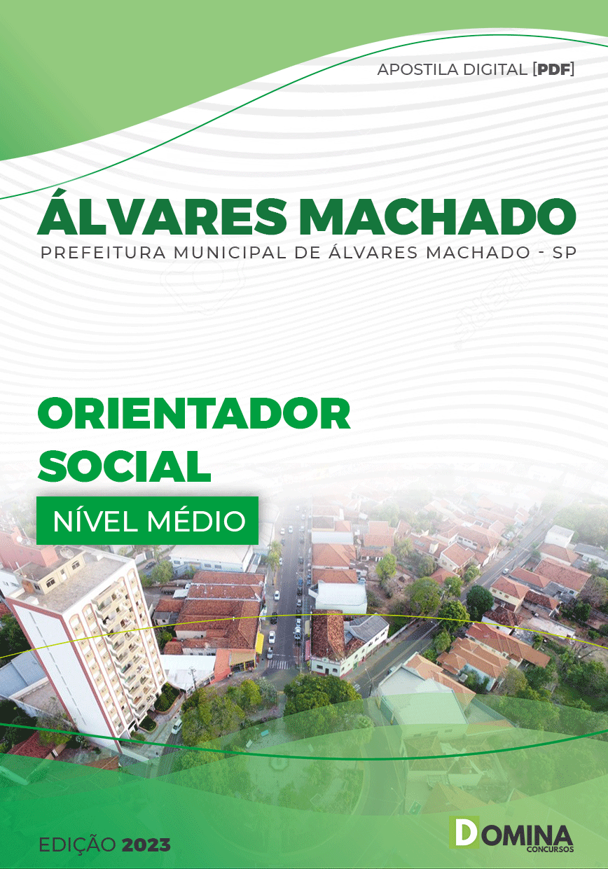 Apostila Pref Álvares Machado SP 2023 Orientador Social