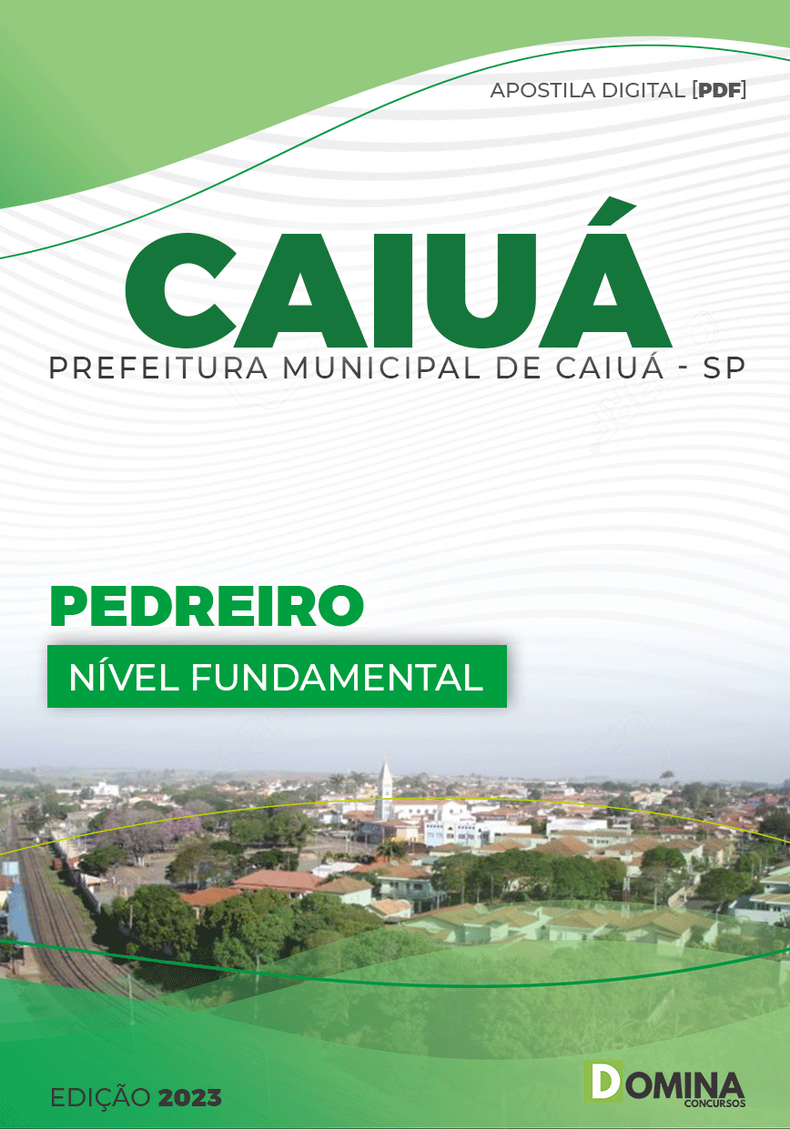 Apostila Digital Concurso Pref Caiuá SP 2023 Pedreiro