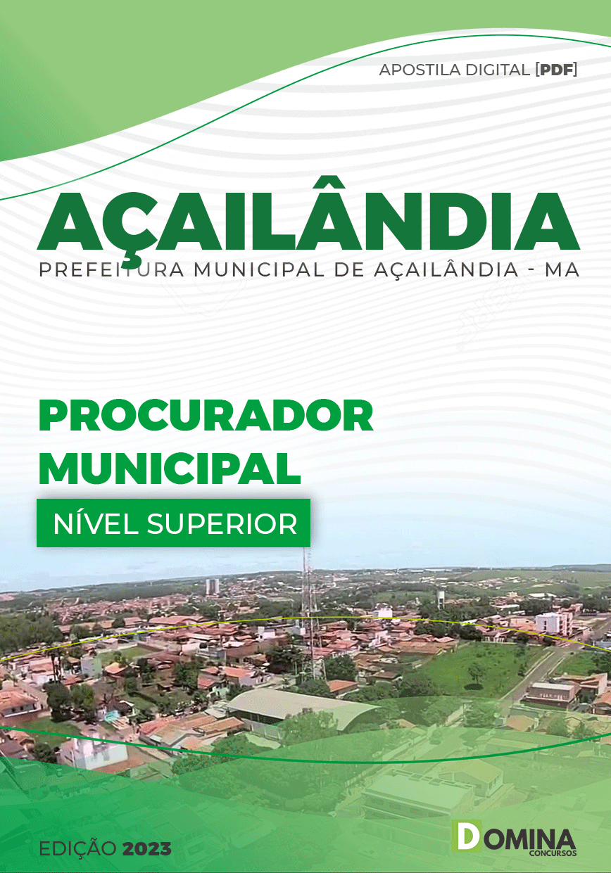 Apostila Pref Açailândia MA 2023 Procurador Municipal