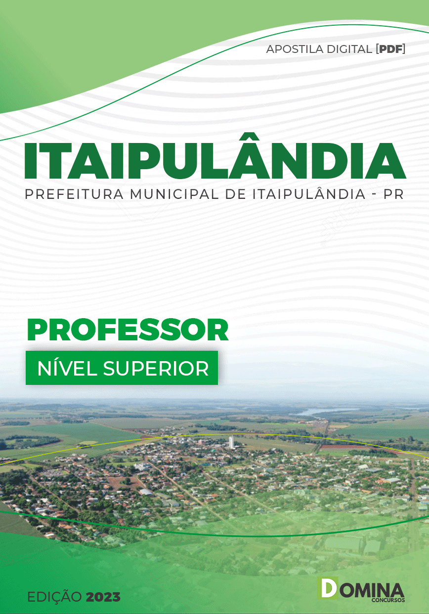 Apostila Digital Pref Itaipulândia PR 2023 Professor