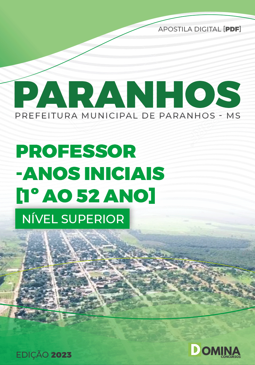 Apostila Pref Paranhos MS 2023 Professor Anos Finais Indígena