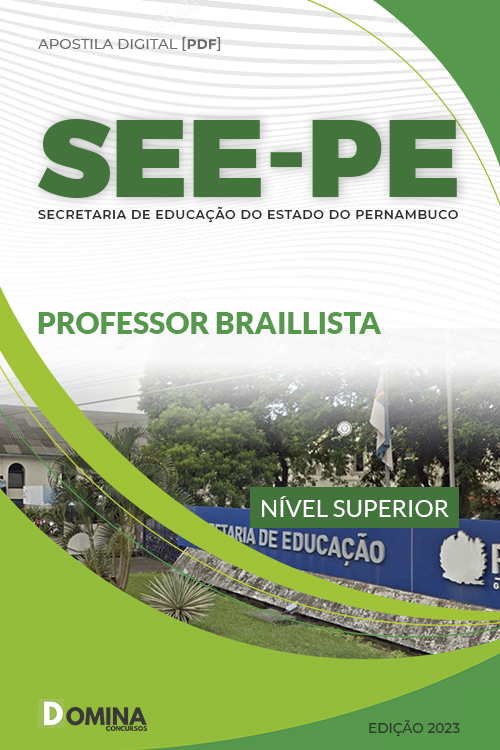 Apostila Concurso SEE PE 2023 Professor Braillista