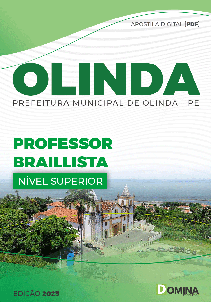 Apostila Digital Pref Olinda PE 2023 Professor Brailista