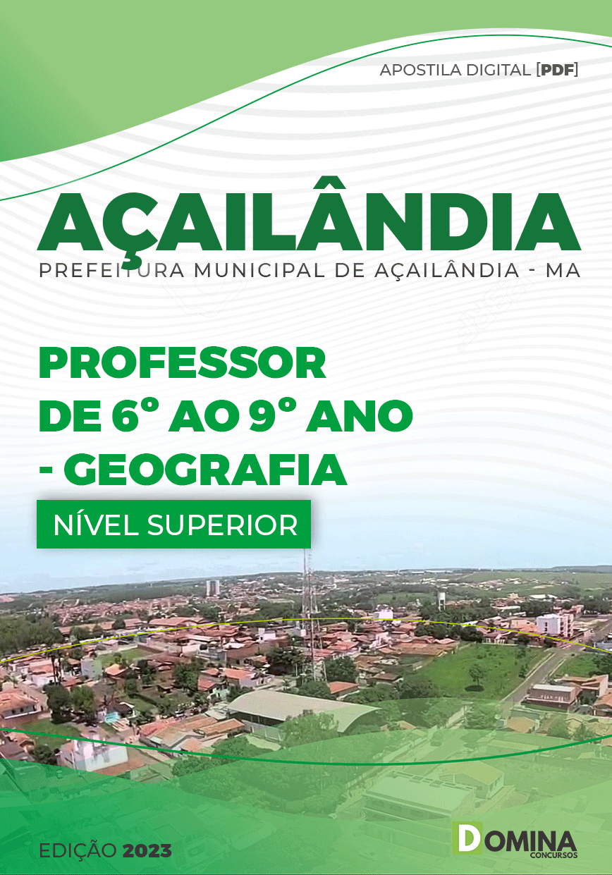 Apostila Digital Pref Açailândia MA 2023 Professor Geografia